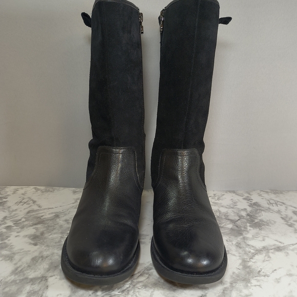 Nurture Women's Dericka Black Suede /Leather Riding Boots , Size 8M - Picture 2 of 12